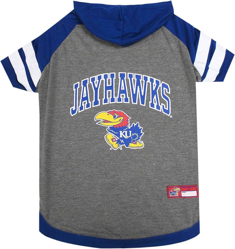 NCAA University of Kansas Jayhawks Hooded Dog T-Shirt