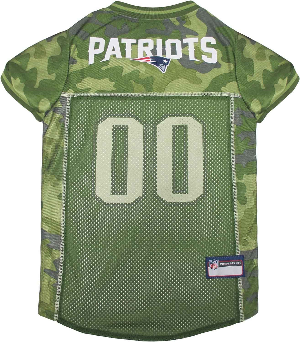 NFL New England Patriots Camo Mesh Pet Jersey