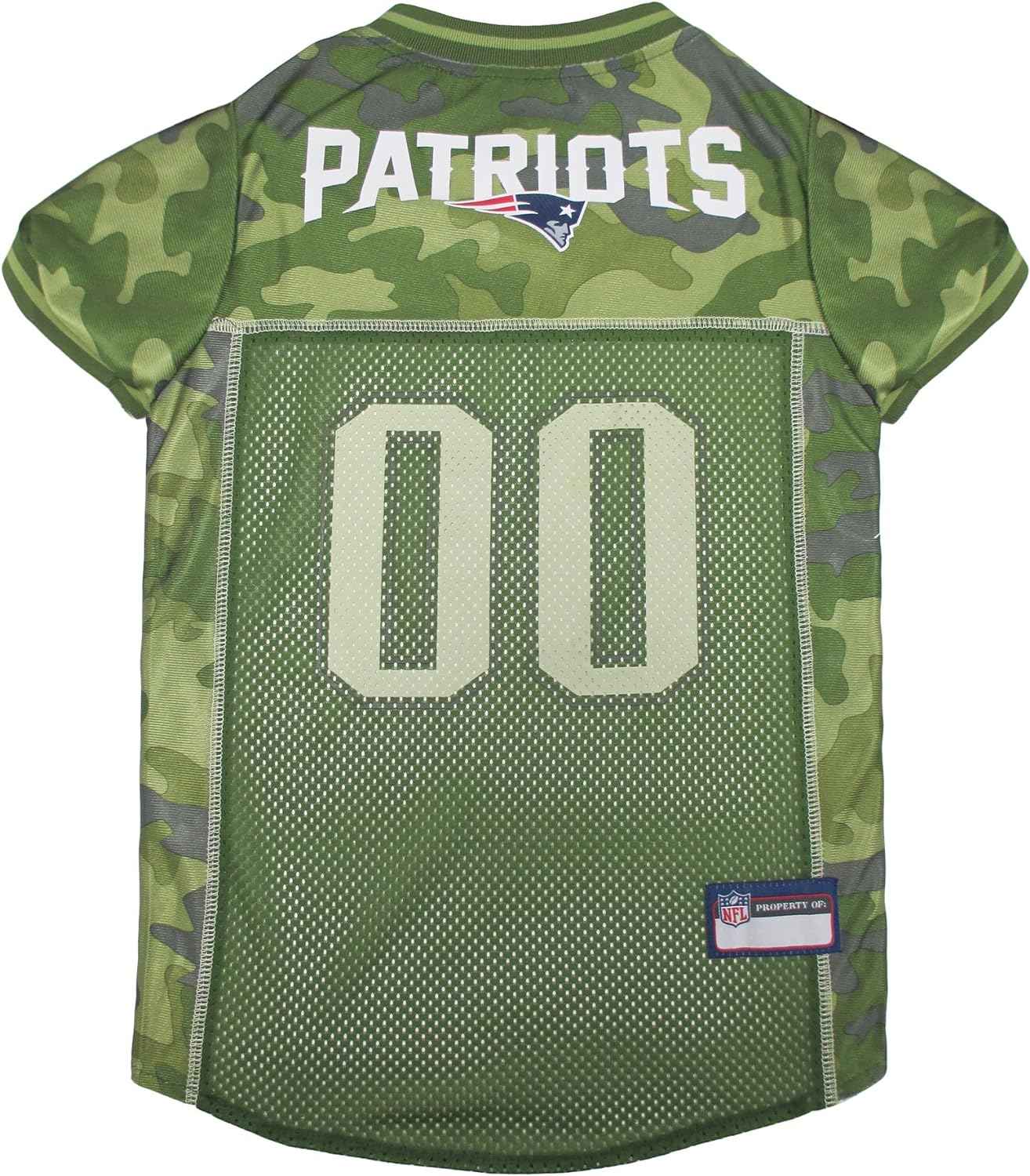 NFL New England Patriots Camo Mesh Pet Jersey