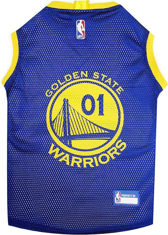 NBA Golden State Warriors Basketball Mesh Pet Jersey