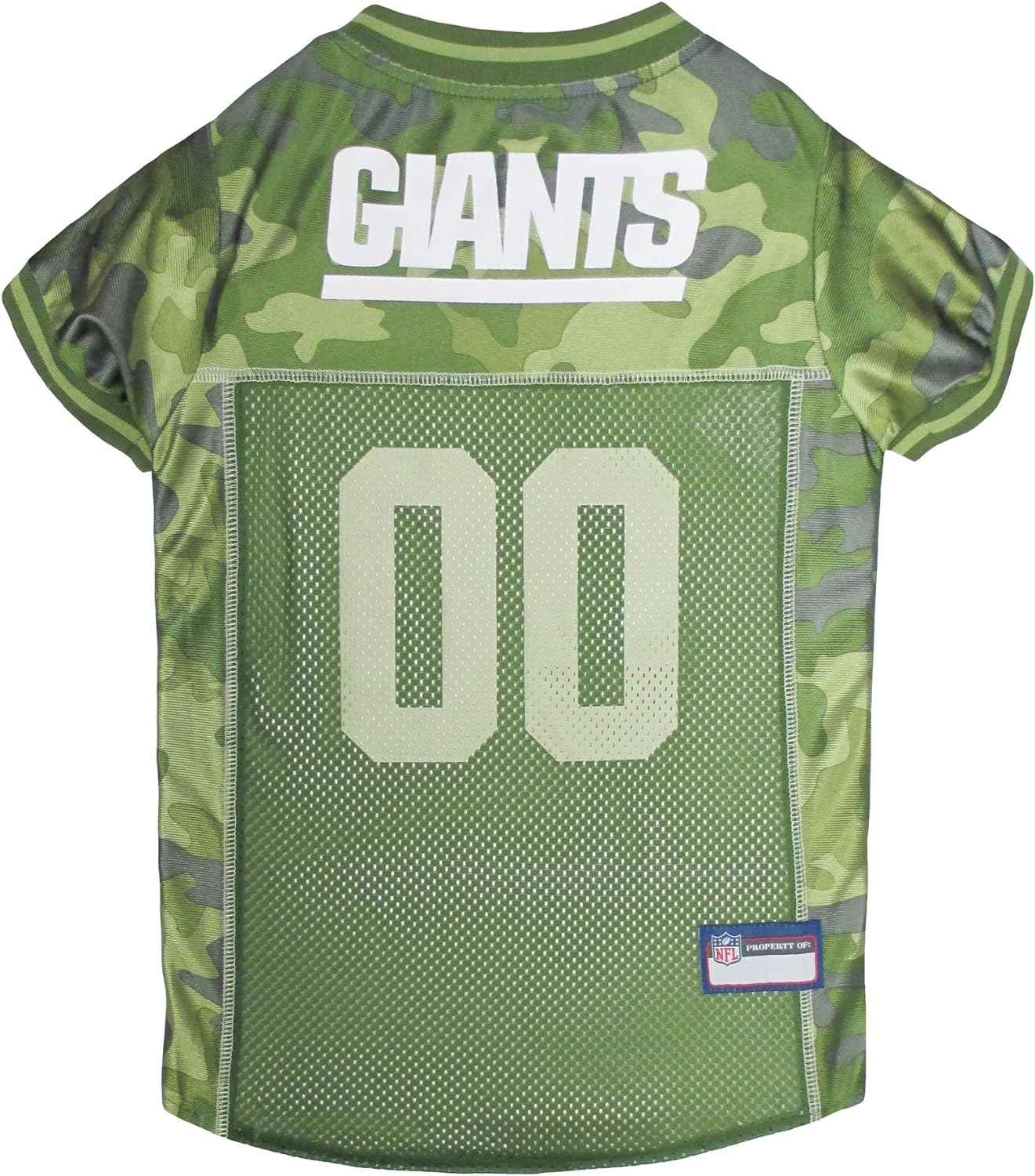 NFL New York Giants Camo Mesh Pet Jersey
