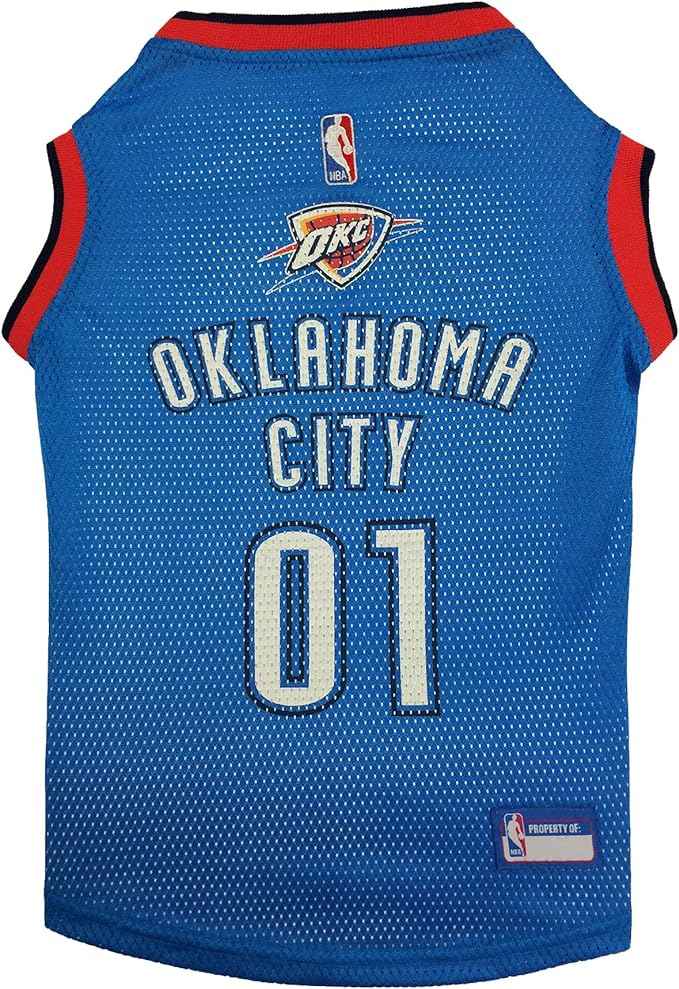 NBA Oklahoma City Thunder Basketball Mesh Pet Jersey
