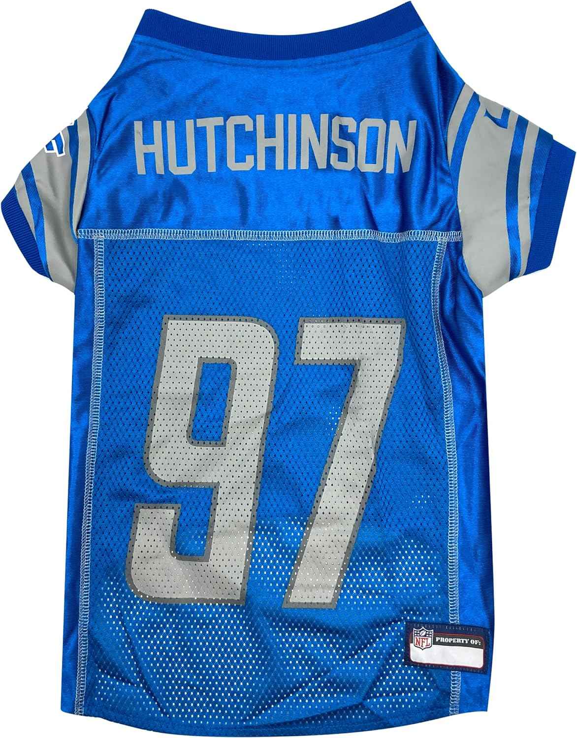 NFL Detroit Lions Aidan Hutchinson Striped Mesh Pet Jersey