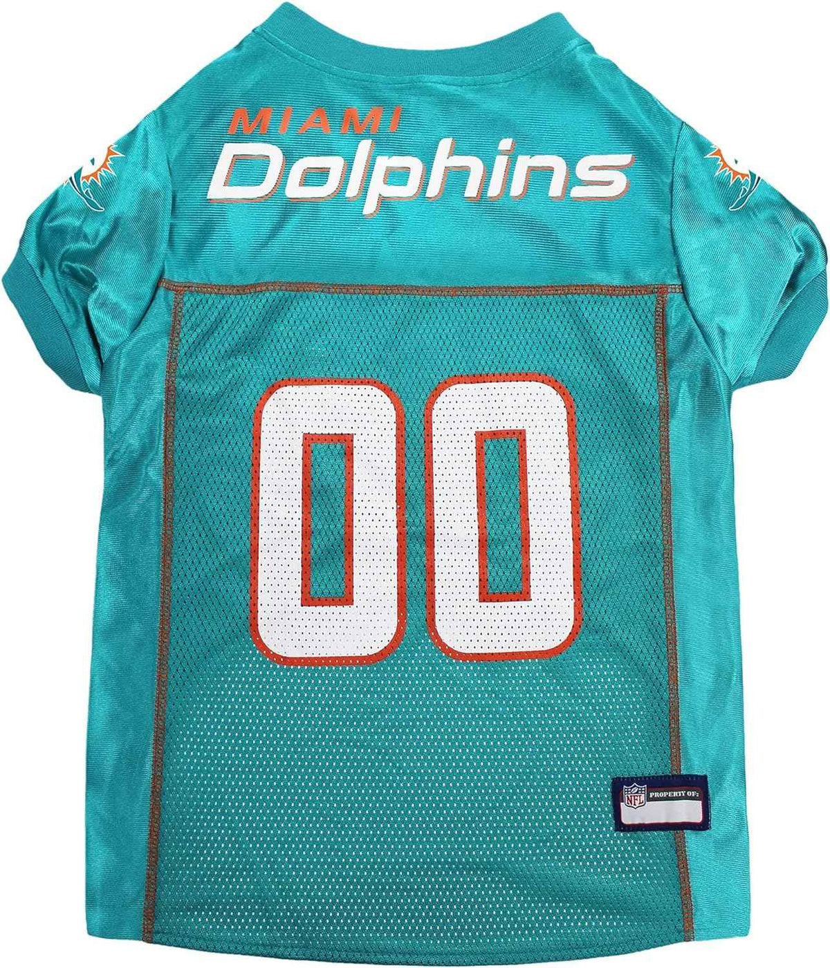 NFL Miami Dolphins Striped Mesh Pet Jersey