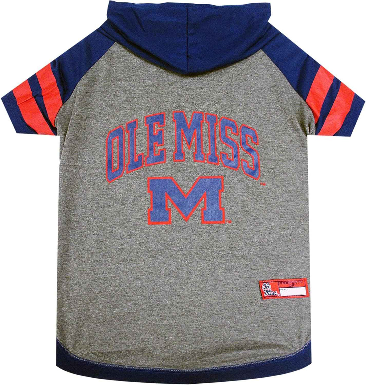 NCAA University of Mississippi Rebels Hooded Dog T-Shirt