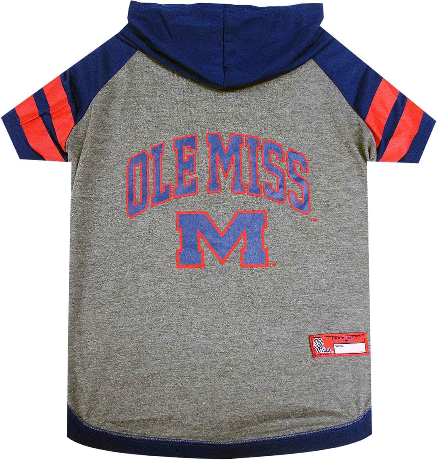 NCAA University of Mississippi Rebels Hooded Dog T-Shirt