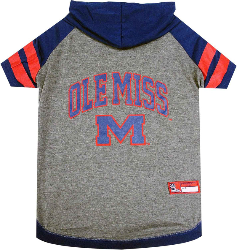 NCAA University of Mississippi Rebels Hooded Dog T-Shirt
