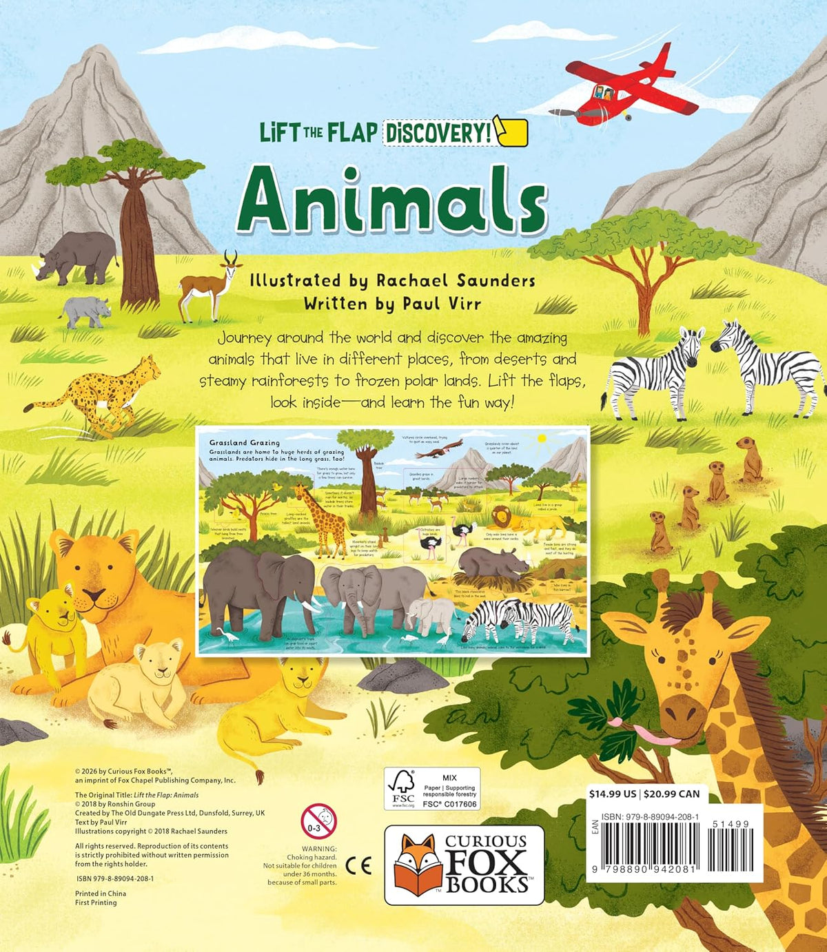 Inside Lift the Flap: Discovery! Animals – Hardback, ISBN 9798890942081
