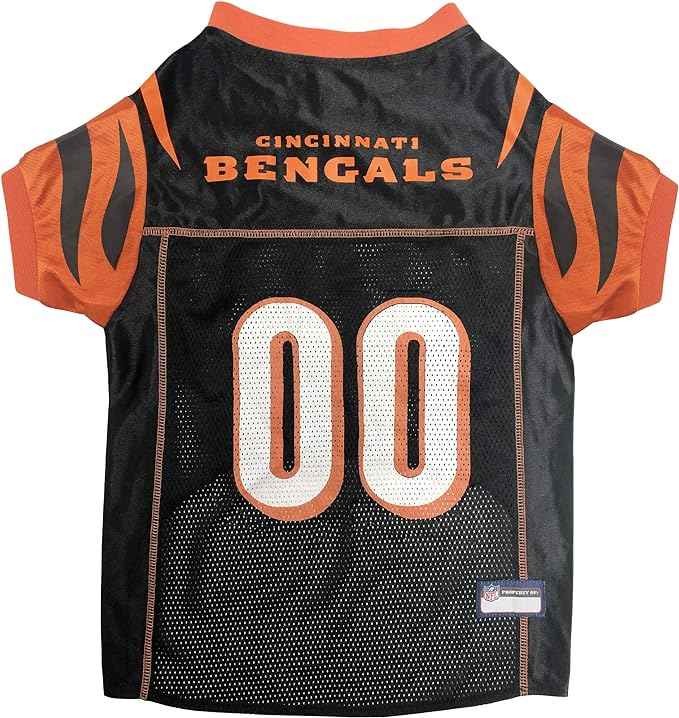 NFL Cincinnati Bengals Striped Mesh Pet Jersey
