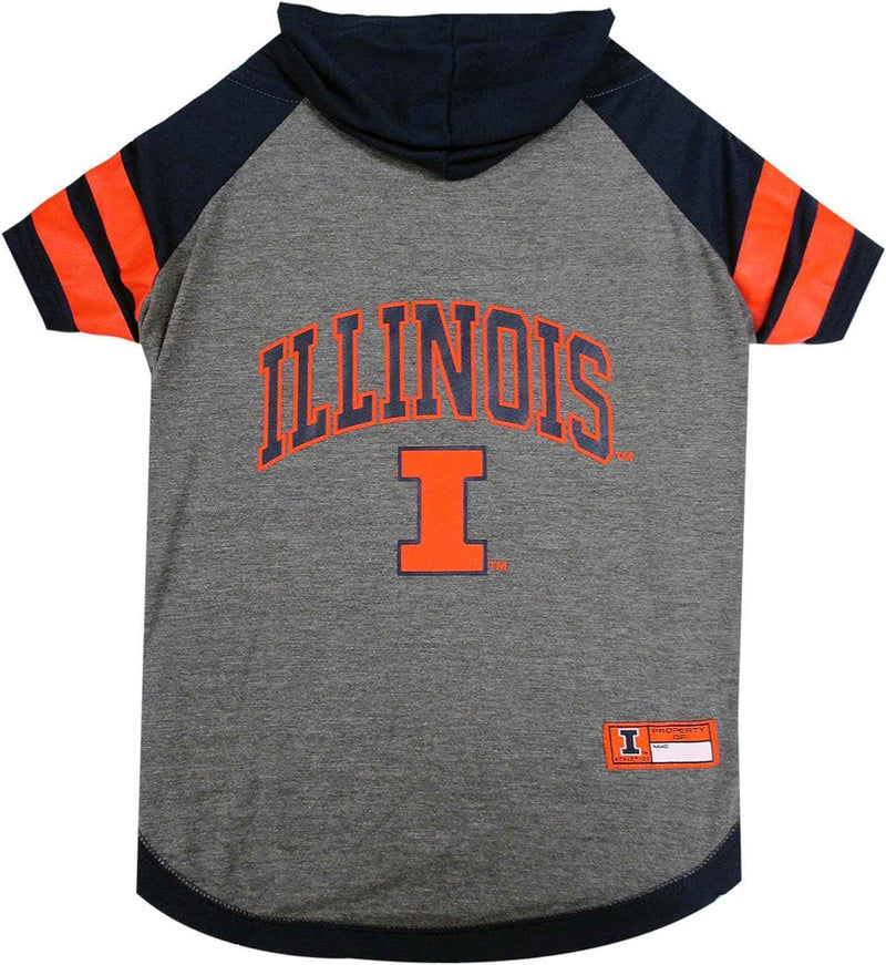 NCAA University of Illinois Fighting Illini Hooded Dog T-Shirt