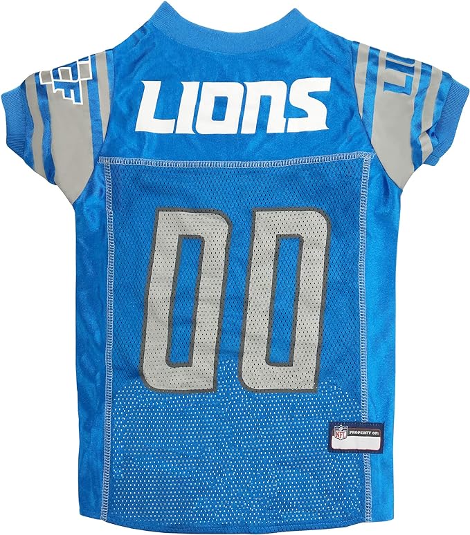NFL Detroit Lions Striped Mesh Pet Jersey