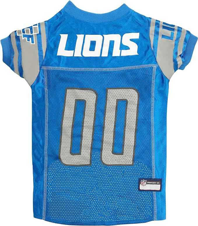 NFL Detroit Lions Striped Mesh Pet Jersey