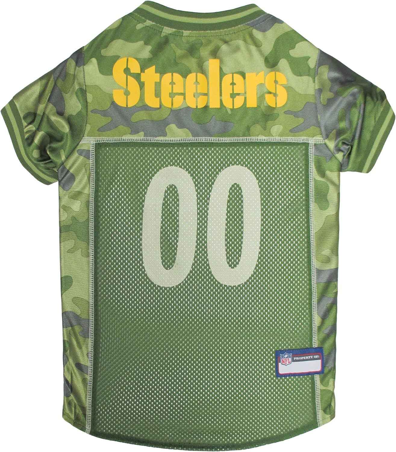 NFL Pittsburgh Steelers Camo Mesh Pet Jersey