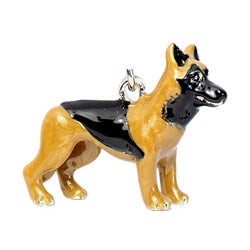 Parisian Pet German Shepherd Key Chain - Cute, Fashionable Black and Tan Key Ring for Dogs, Ideal Gift for Dog Lovers