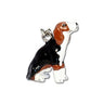 Parisian Pet Beagle Key Chain - Cute, Fashionable Black, White, Brown Key Ring for Dogs, Ideal Gift for Beagle Enthusiasts