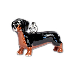 Parisian Pet Dachshund Black & Tan Key Chain