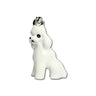 Parisian Pet Poodle White Key Chain for Dogs - Trendy, Durable, Stylish White Key Ring, Perfect Pet Accessory for Dog Lovers