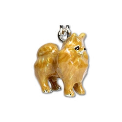 Parisian Pet Pomeranian Key Chain-Light Brown