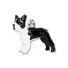 Parisian Pet Boston Terrier Key Chain for Dog - Stylish, Durable, Trendy Black & White Key Ring, Perfect Accessory for Dog Lovers