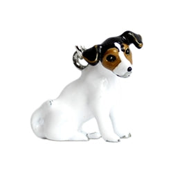 Parisian Pet Jack Russell Key Chain-Black