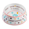 White Chewy Vuiton Bowls