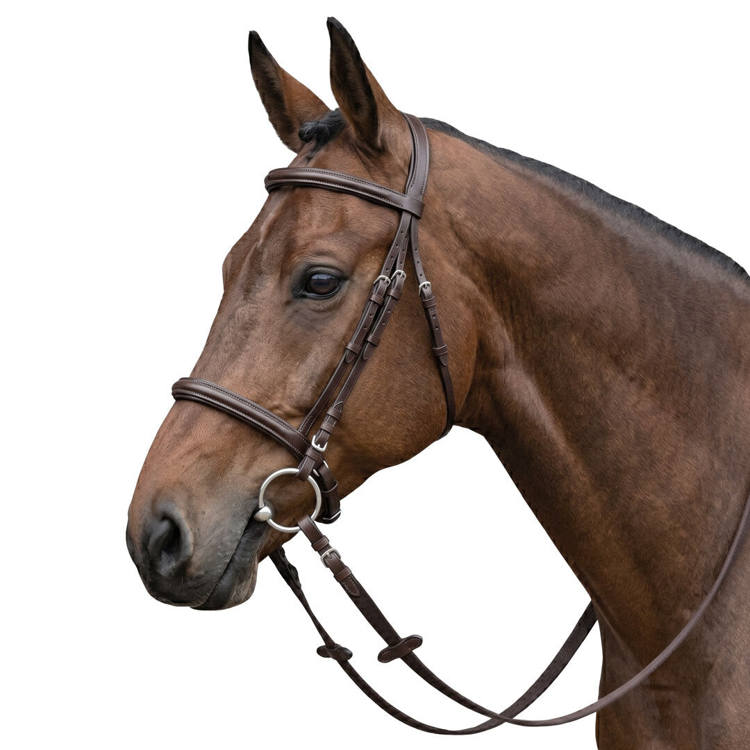 Millers Flash Bridle crafted from Quality leather-Reins Included