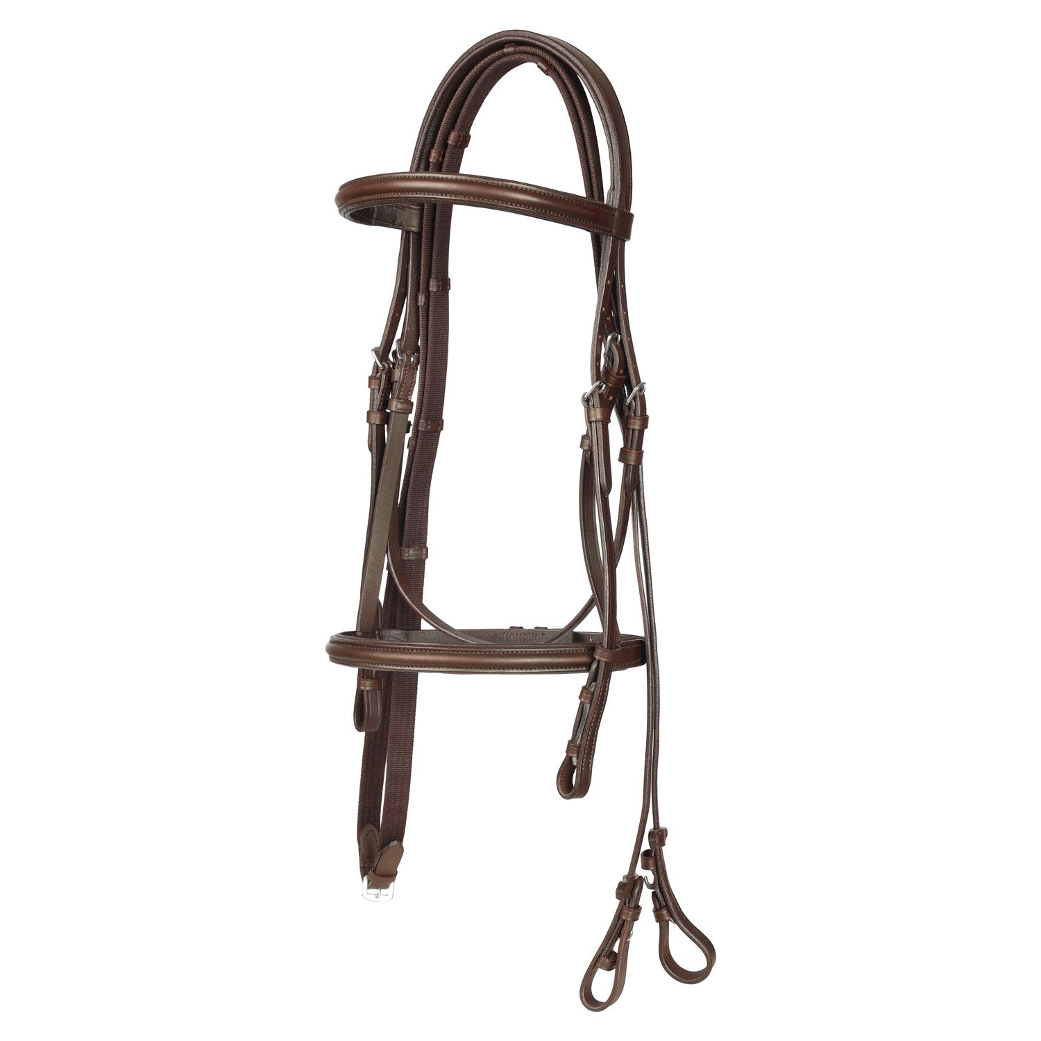 Millers Leather Flash Bridle with Reins