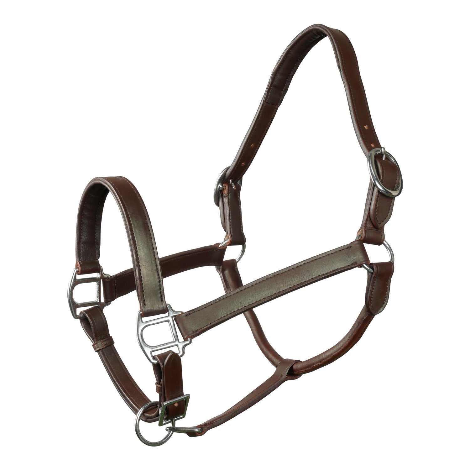 Millers Padded Rolled Throat Leather Halter