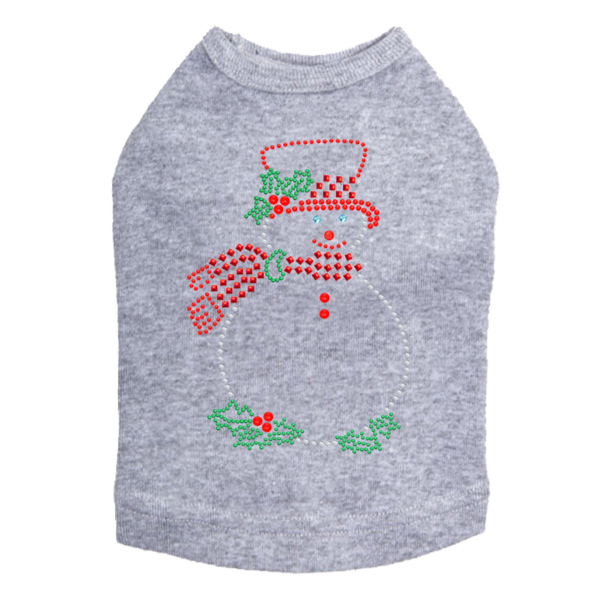 Snowman Outline - Dog Tank