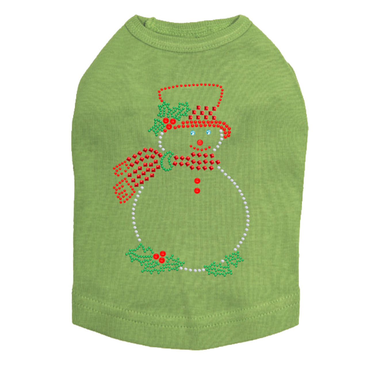 Snowman Outline - Dog Tank