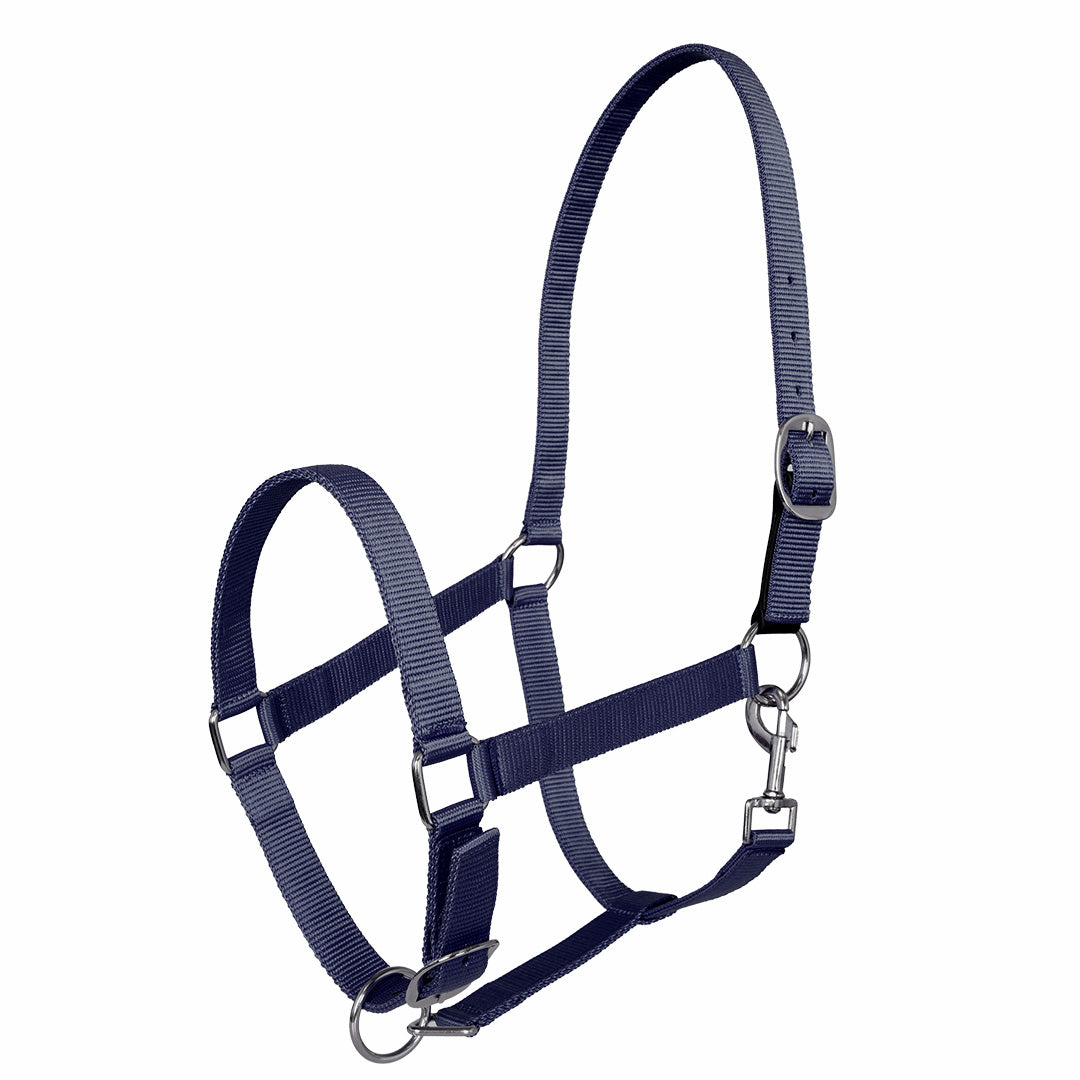Millers Adjustable Nylon Halter with Snap and Breakaway Leather
