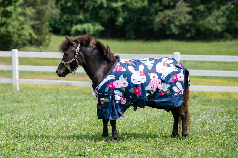 Millers Standard Neck Rabbit Print Mini Turnout Blanket 1200D 200 GSM Polyfill