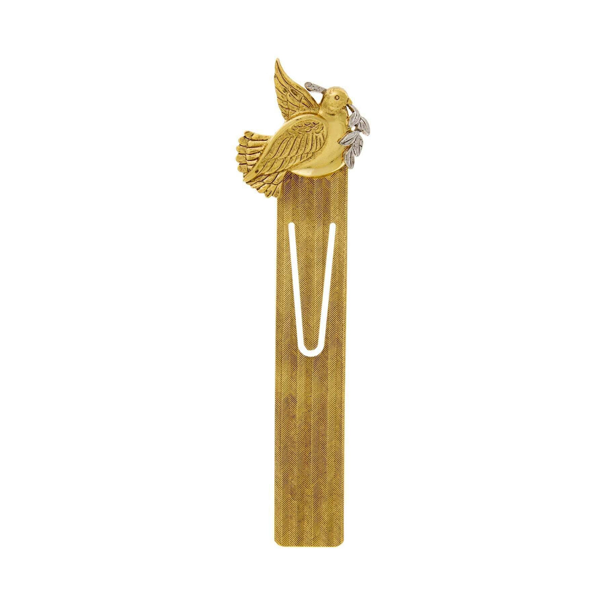 1928 Jewelry Dove With Olive Branch Bookmark