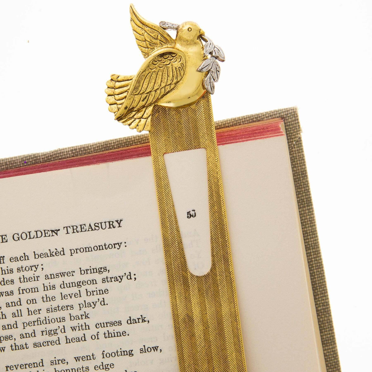 1928 Jewelry Dove With Olive Branch Bookmark
