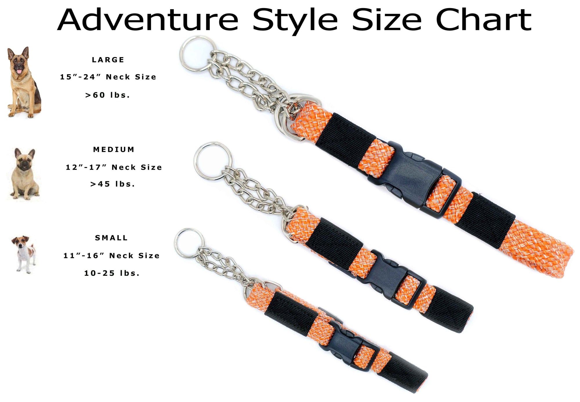 Euro-Dog Adventure Flat-Weave Martingale Dog Collar