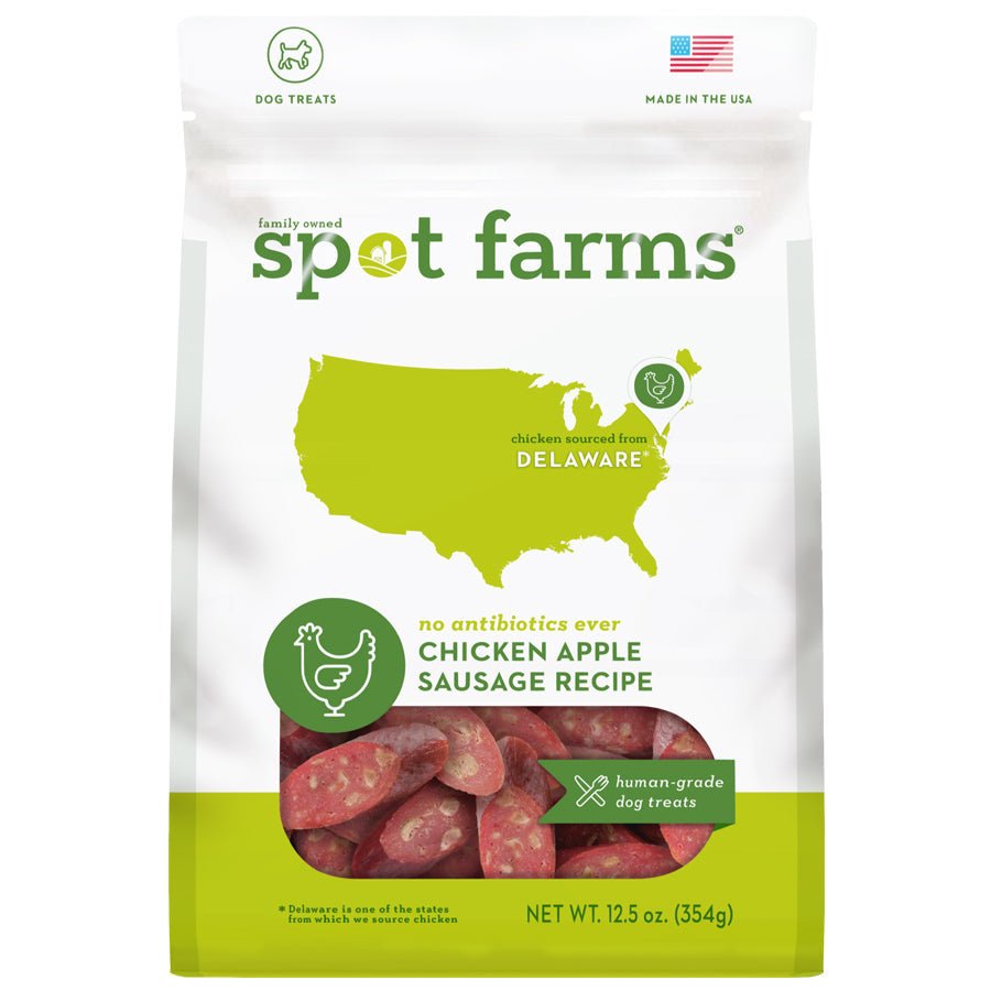 Spot Farms Dog Treats Sausage Chicken & Apple (12.5oz)