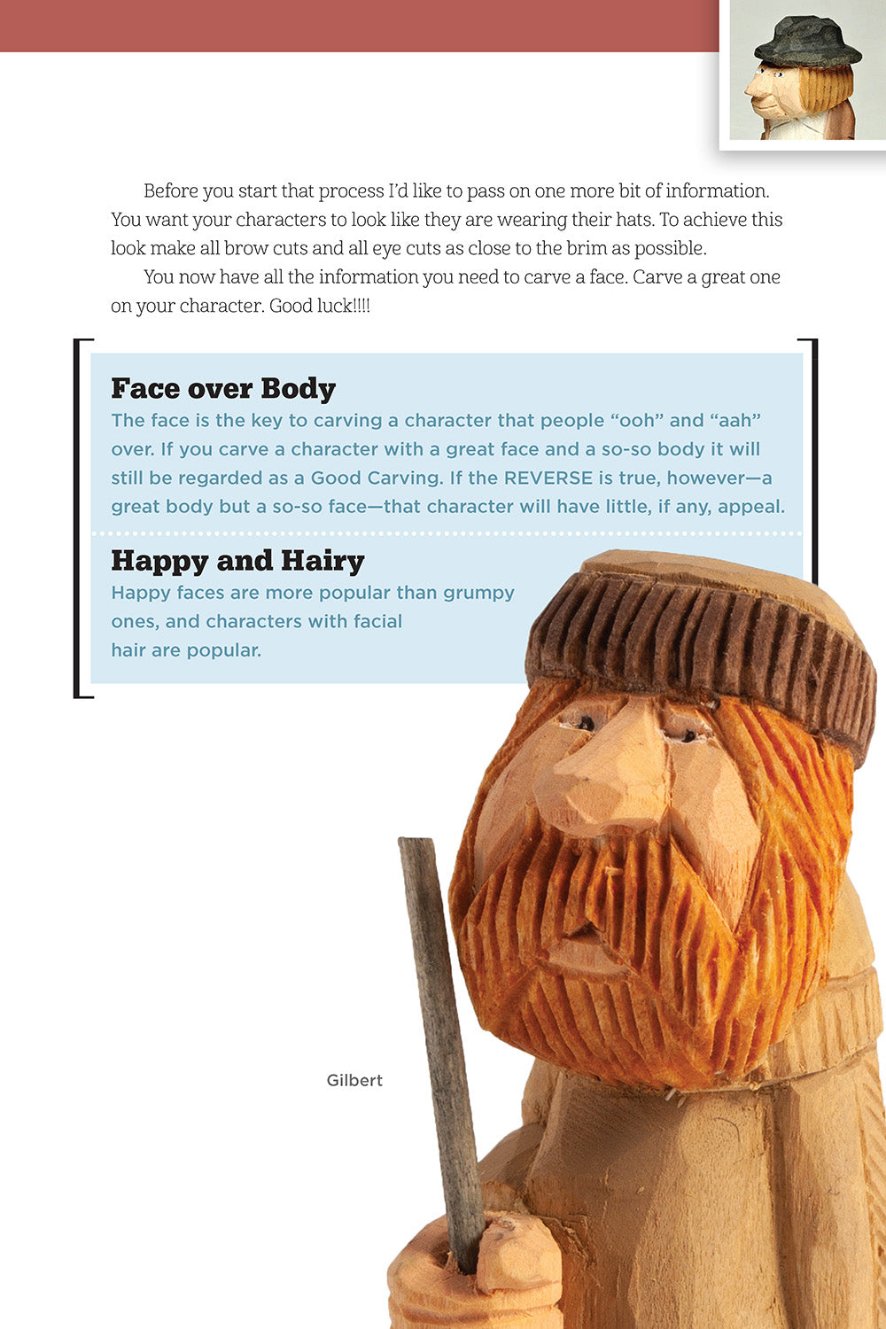 Carving Small Characters in Wood