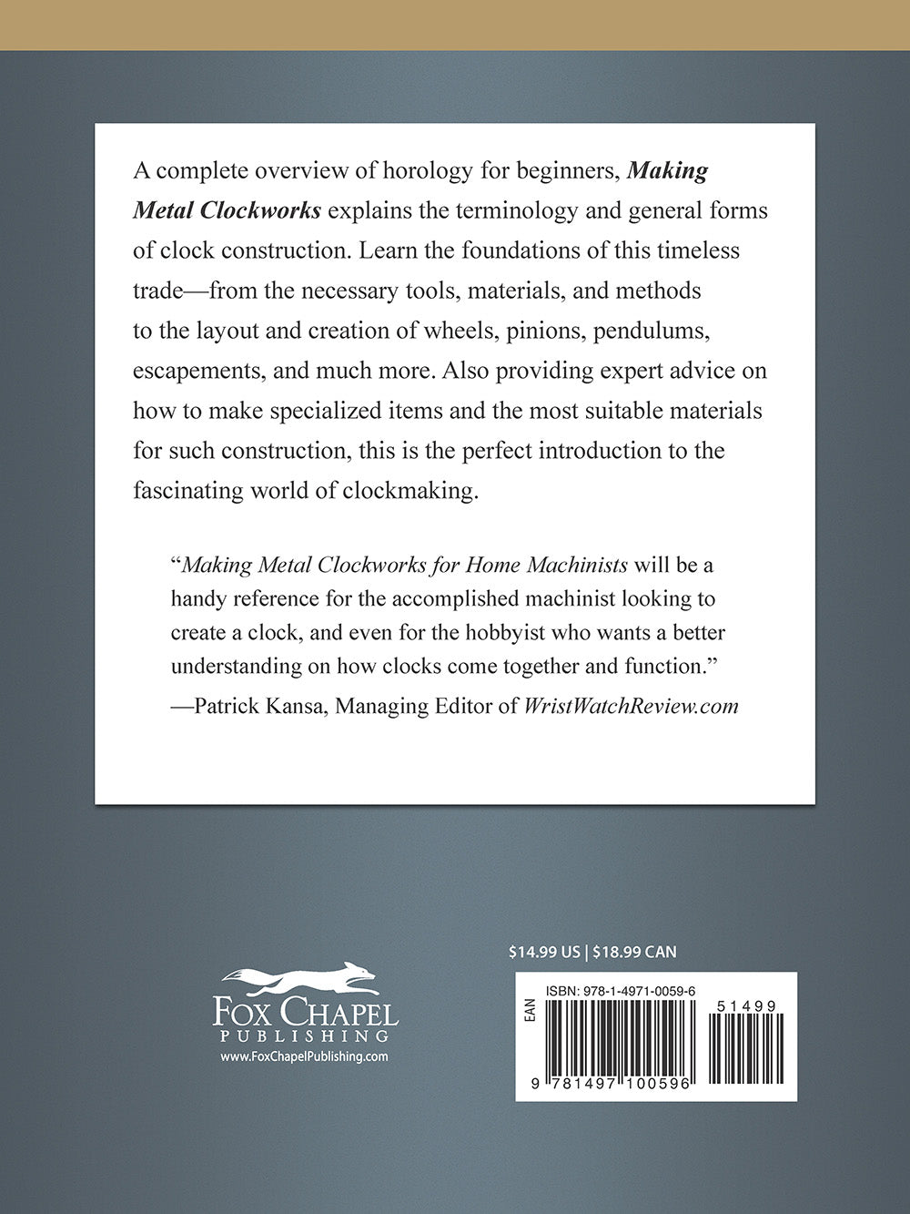 Making Metal Clockworks for Home Machinists