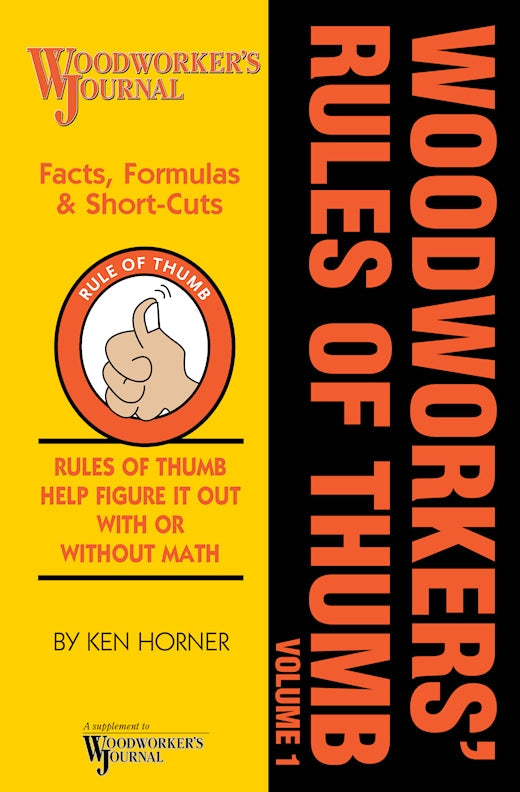 Woodworkers Rules of Thumb Volume 1