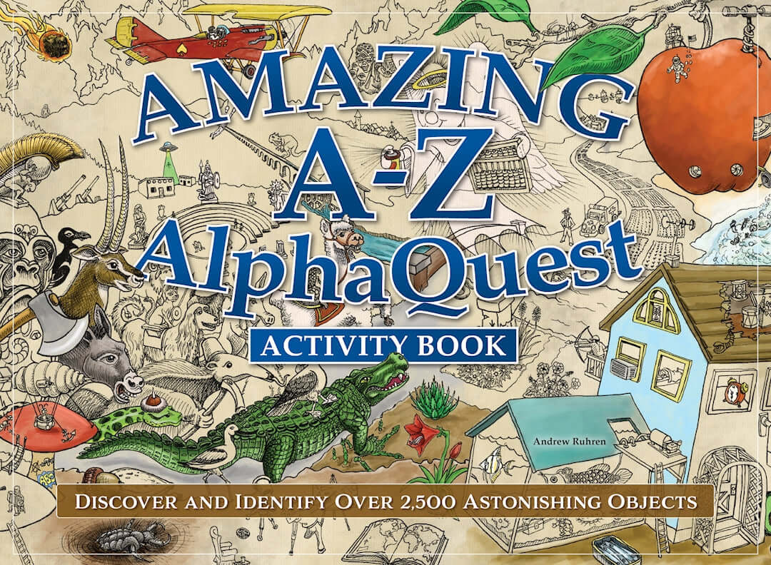 Amazing A--Z AlphaQuest Seek & Find Challenge Puzzle Book