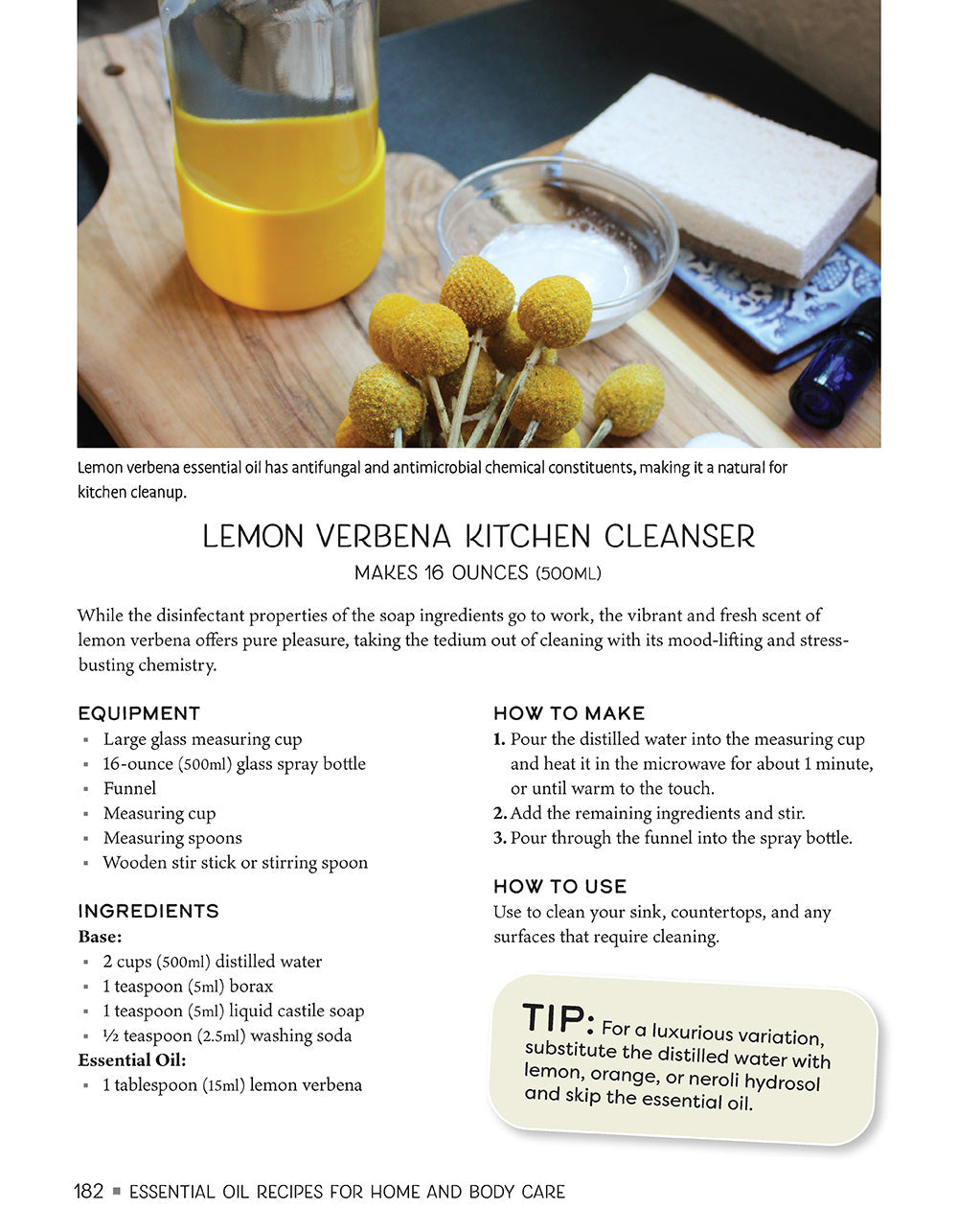 Essential Oil Recipes for Home and Body Care