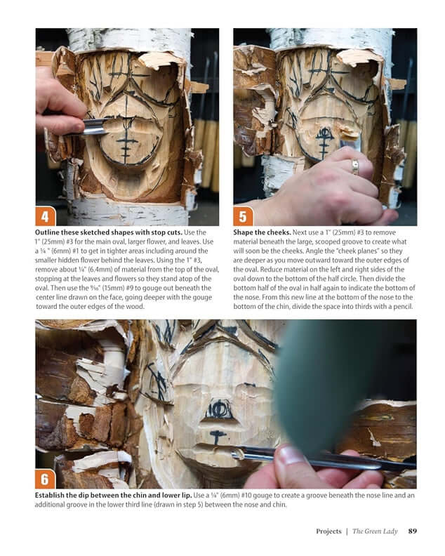 Carving Faces in Wood