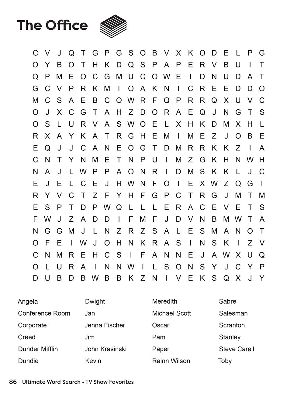 Ultimate Word Search TV Show Favorites