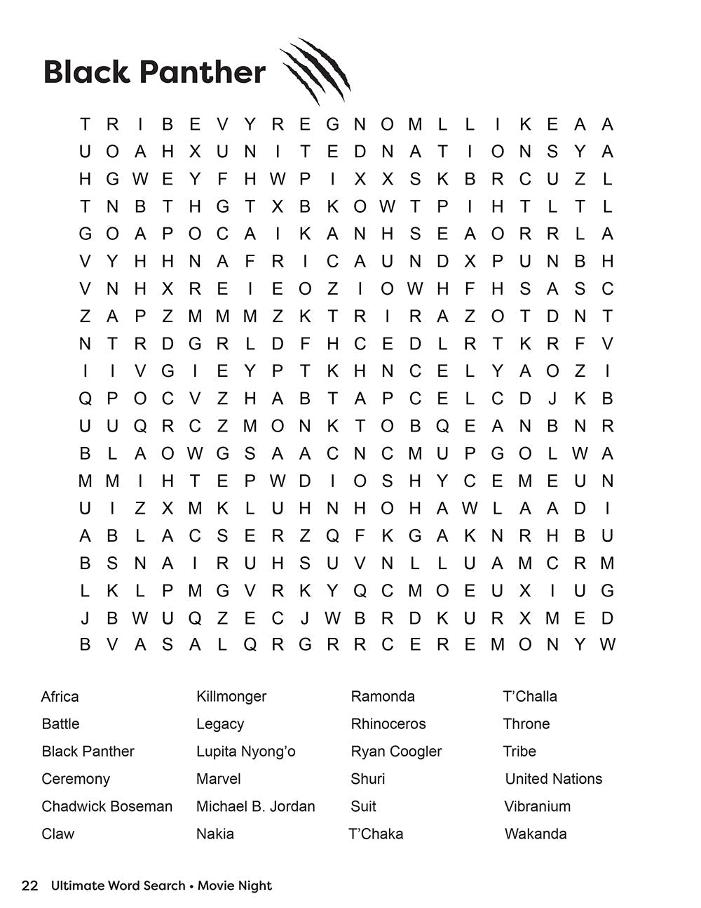 Ultimate Word Search Movie Night