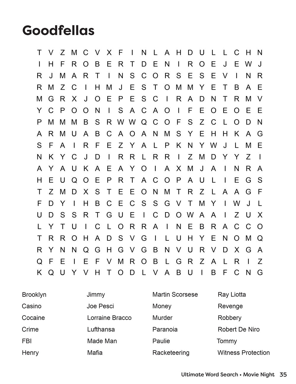 Ultimate Word Search Movie Night