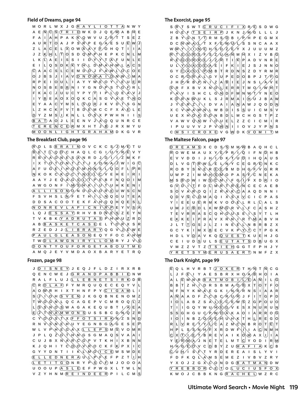Ultimate Word Search Movie Night