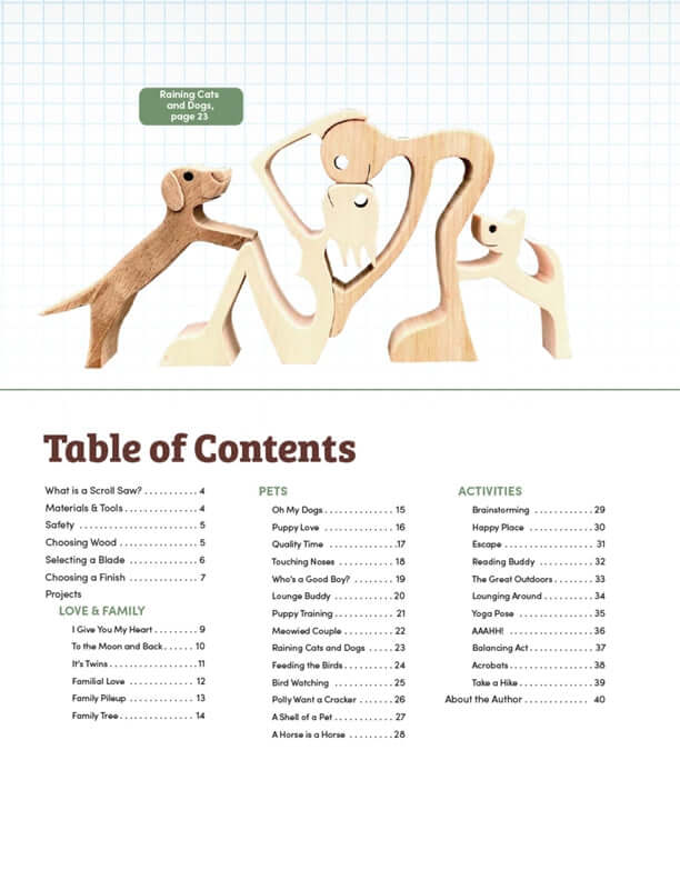 Easy-to-Make Wooden People & Pets with Personality