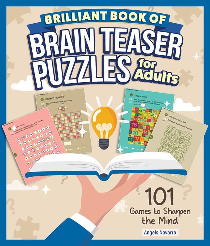 Cover of Brilliant Brain Teaser Puzzles for Adults – Paperback / softback, ISBN 9781497105539