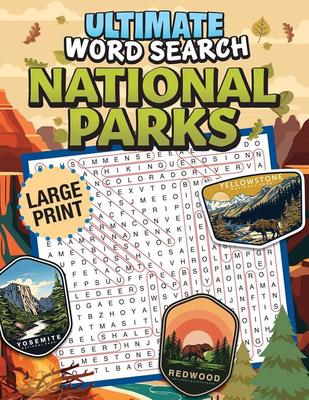 Cover of Ultimate Word Search National Parks – Paperback / softback, ISBN 9781497105621