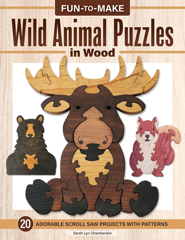 Cover of Fun-to-Make Wild Animal Puzzles in Wood – Paperback / softback, ISBN 9781497106048